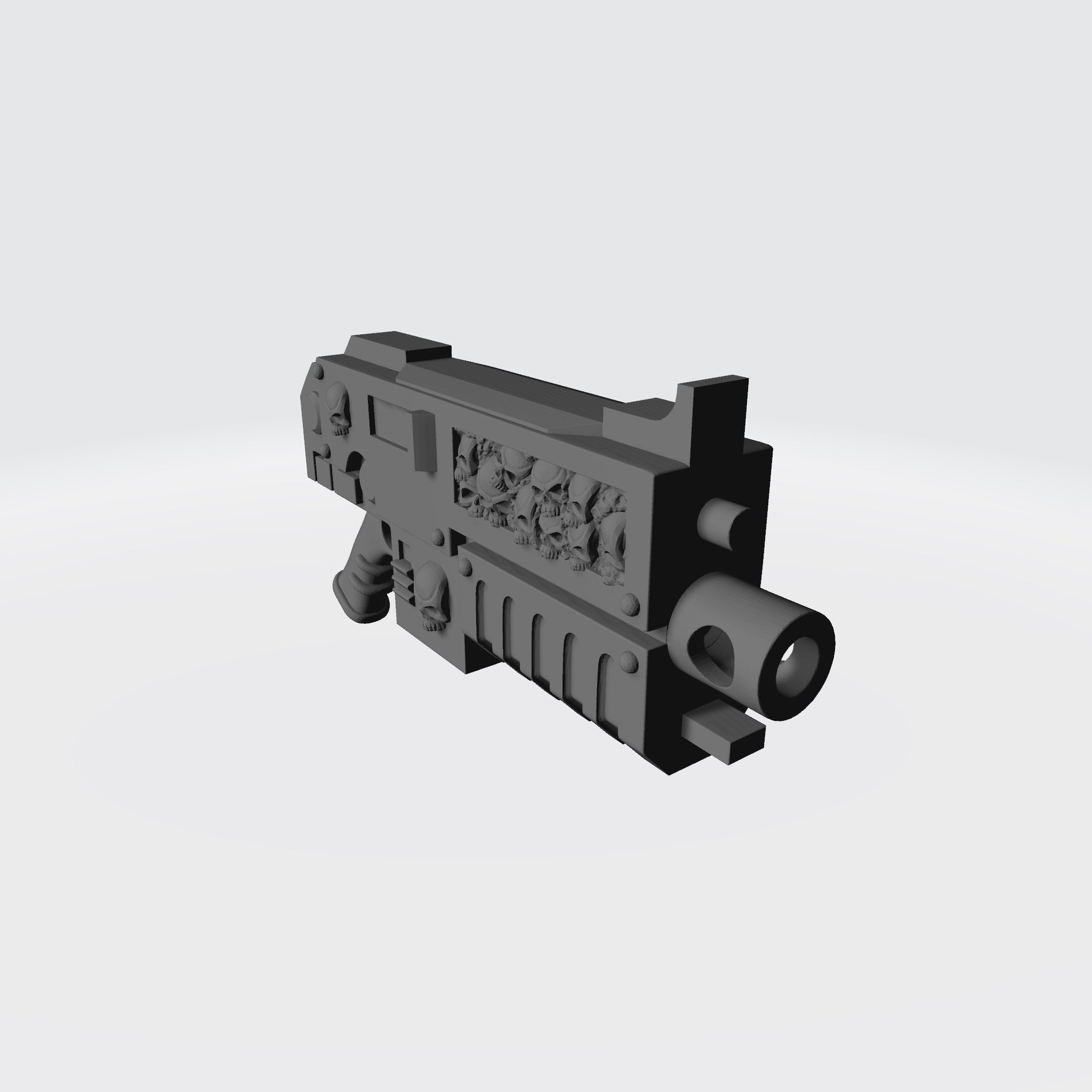 Legion of the Damned Bolter with Skull inlay and Removable Magazine for McFarlane Toys Space Marine Action Figures