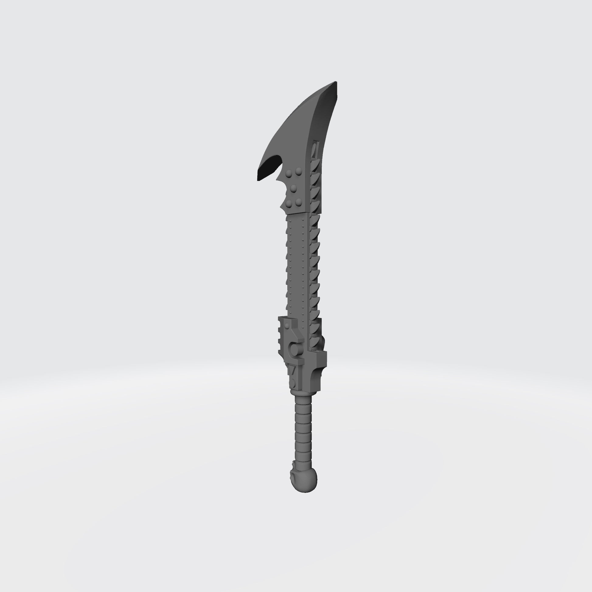Custom Night Lords Legion Soulreaper Chainsword with Rivets for McFarlane Toys Space Marines Action Figures