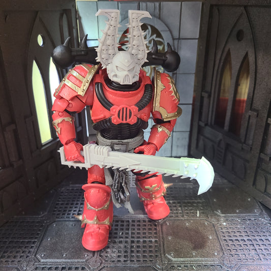 Chaos Chainsword for McFarlane Toys Traitor Marine Action Figures Custom Chain Blade