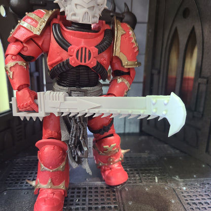 Chaos Chainsword for McFarlane Toys Traitor Marine Action Figures Custom Chain Blade