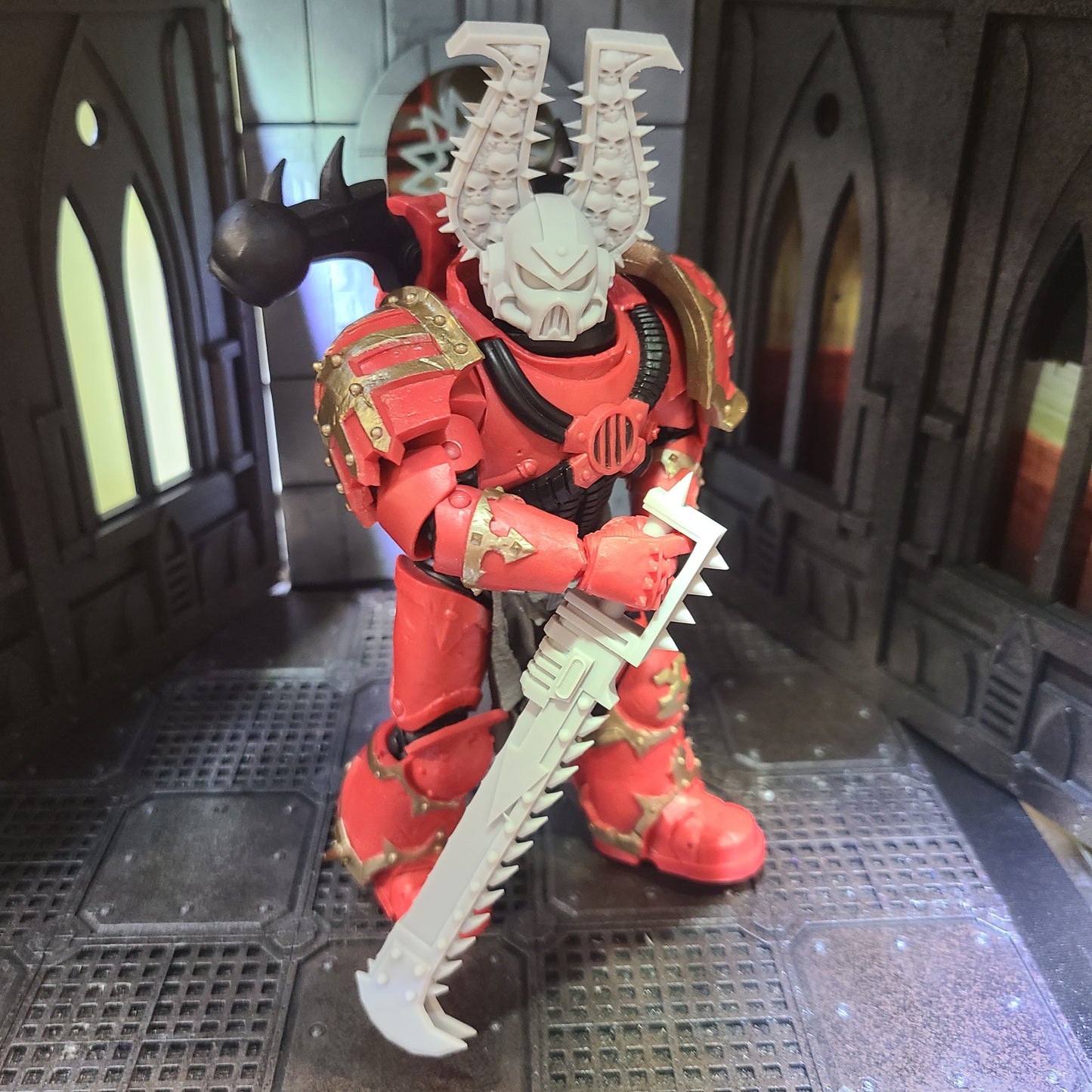 Chaos Chainsword for McFarlane Toys Traitor Marine Action Figures Custom Chain Blade