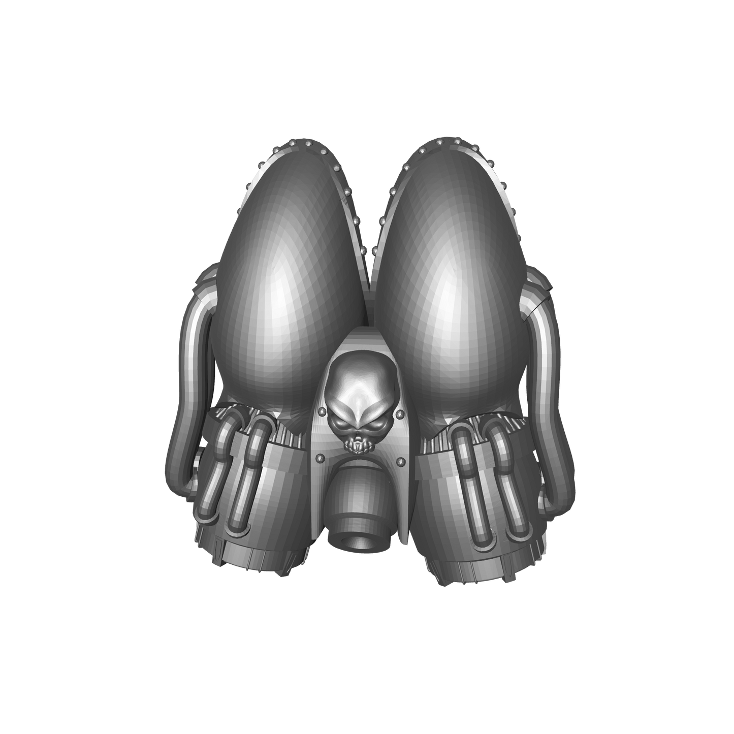 Night Lords Raptor Jump Pack with Skull and No Connector for McFarlane Toys Traitor Marine Action Figures Custom 1:10th Scale Parts