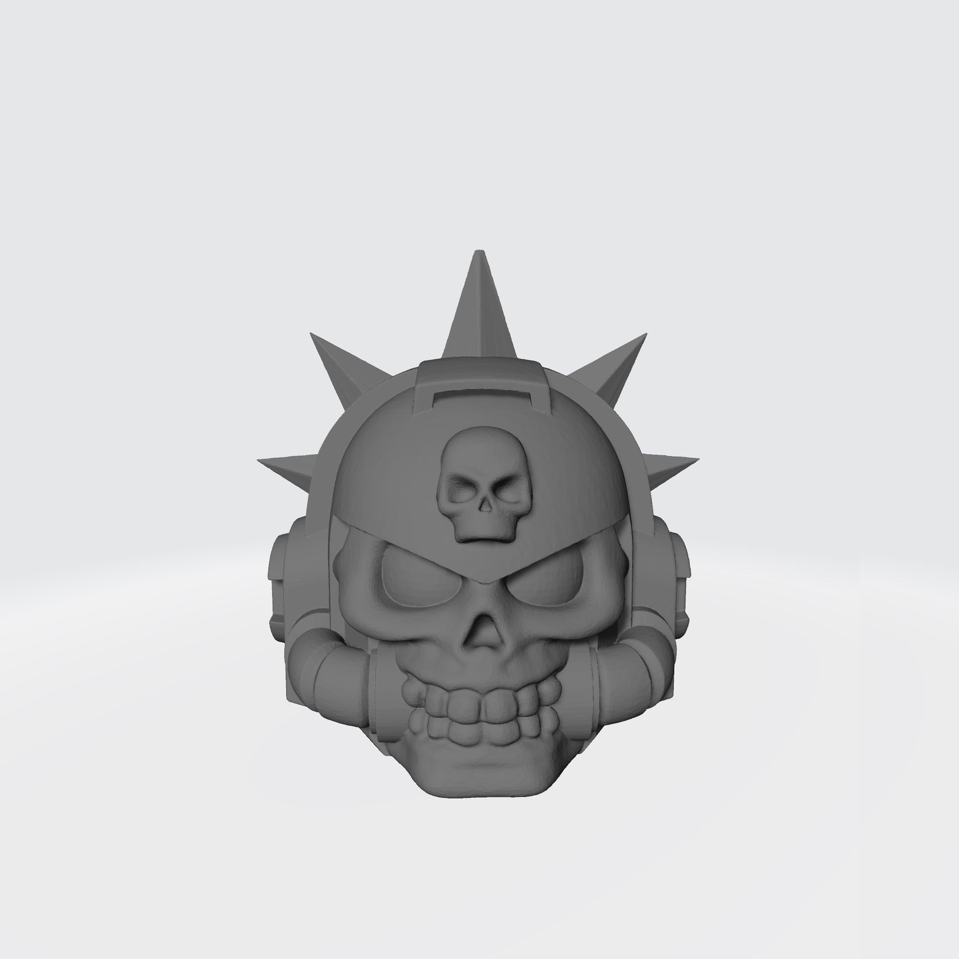 Chaplain Custom Skull Helmet with Halo for McFarlane Toys Grimdark Marine Action Figures 1:12th Scale Parts