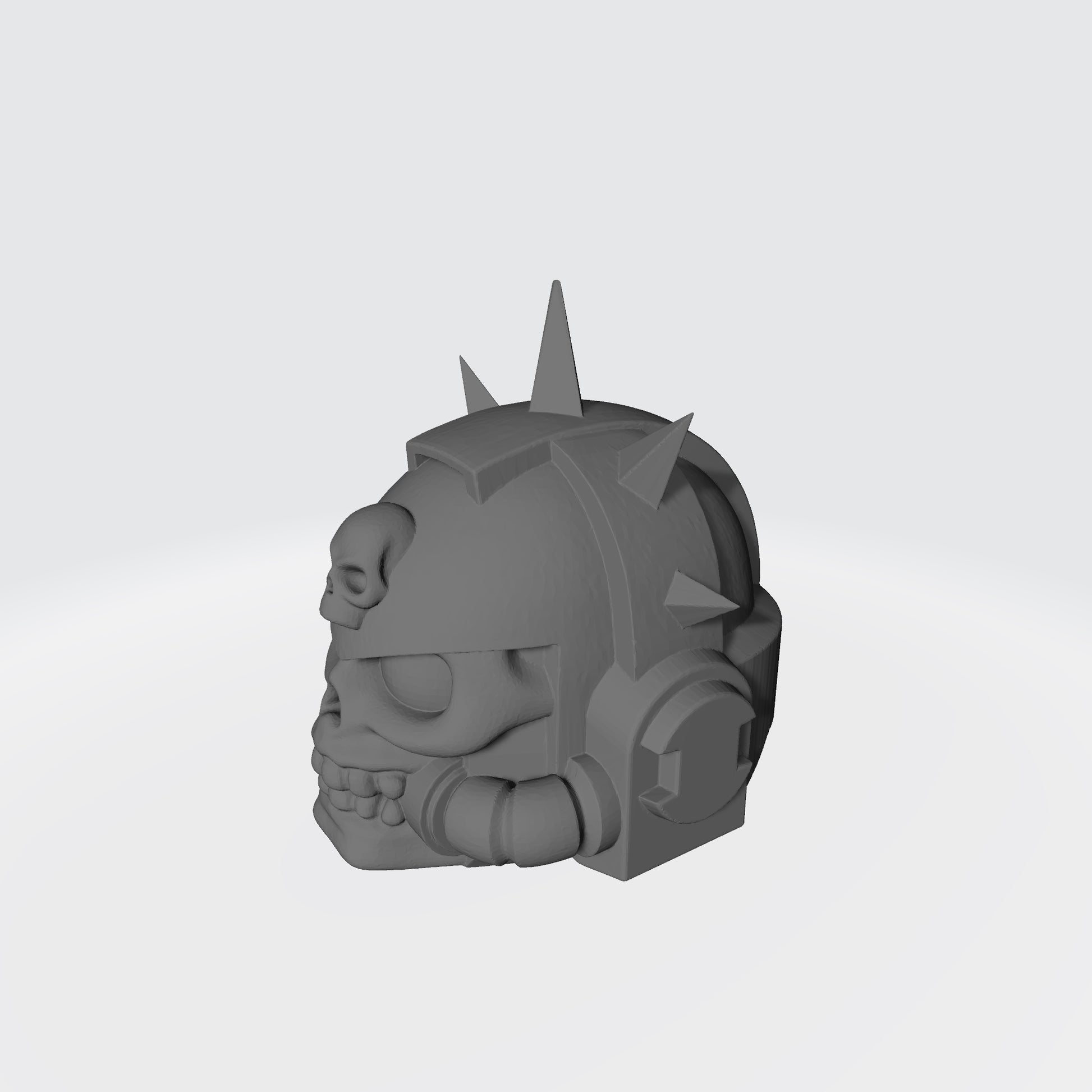 Chaplain Custom Skull Helmet with Halo for McFarlane Toys Grimdark Marine Action Figures 1:12th Scale Parts