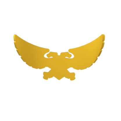 Emperor's Children Legion Winged Aquila with Embossed III Chestplate Decal for McFarlane Toys Space Marine Action Figures Custom 1:10th Scale Part