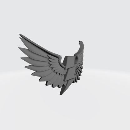 White Scars Lightning Bolt Chestplate with Wings Compatible with McFarlane Toys Space Marines