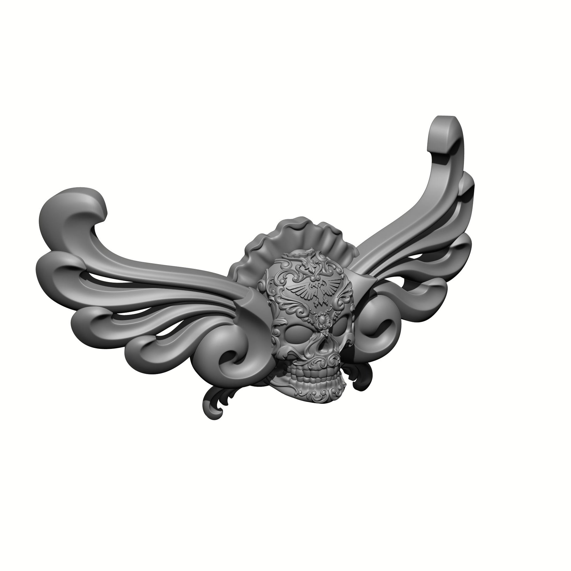 Los Muertos Chapter Ornamental Winged Chest Decal for McFarlane Toys Space Marine Action Figures
