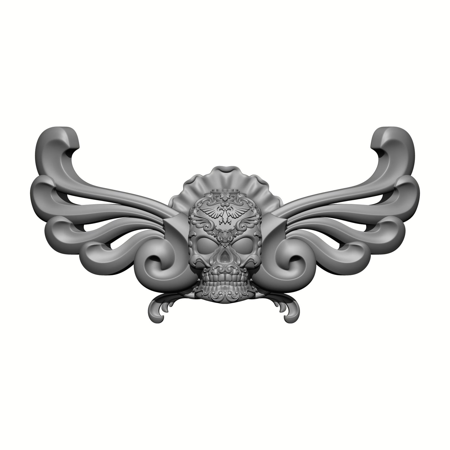 Los Muertos Chapter Ornamental Winged Chest Decal for McFarlane Toys Space Marine Action Figures