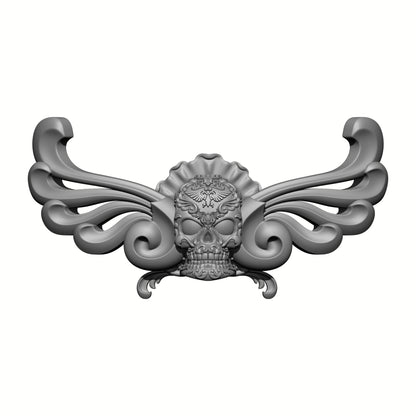 Los Muertos Chapter Ornamental Winged Chest Decal for McFarlane Toys Space Marine Action Figures