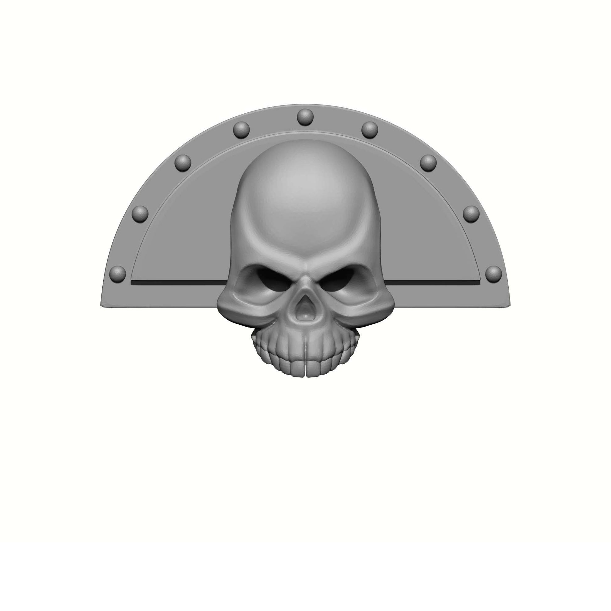 Deathwatch Armour Elbow Fan Plates with Skull for McFarlane Toys Space Marine Action Figures