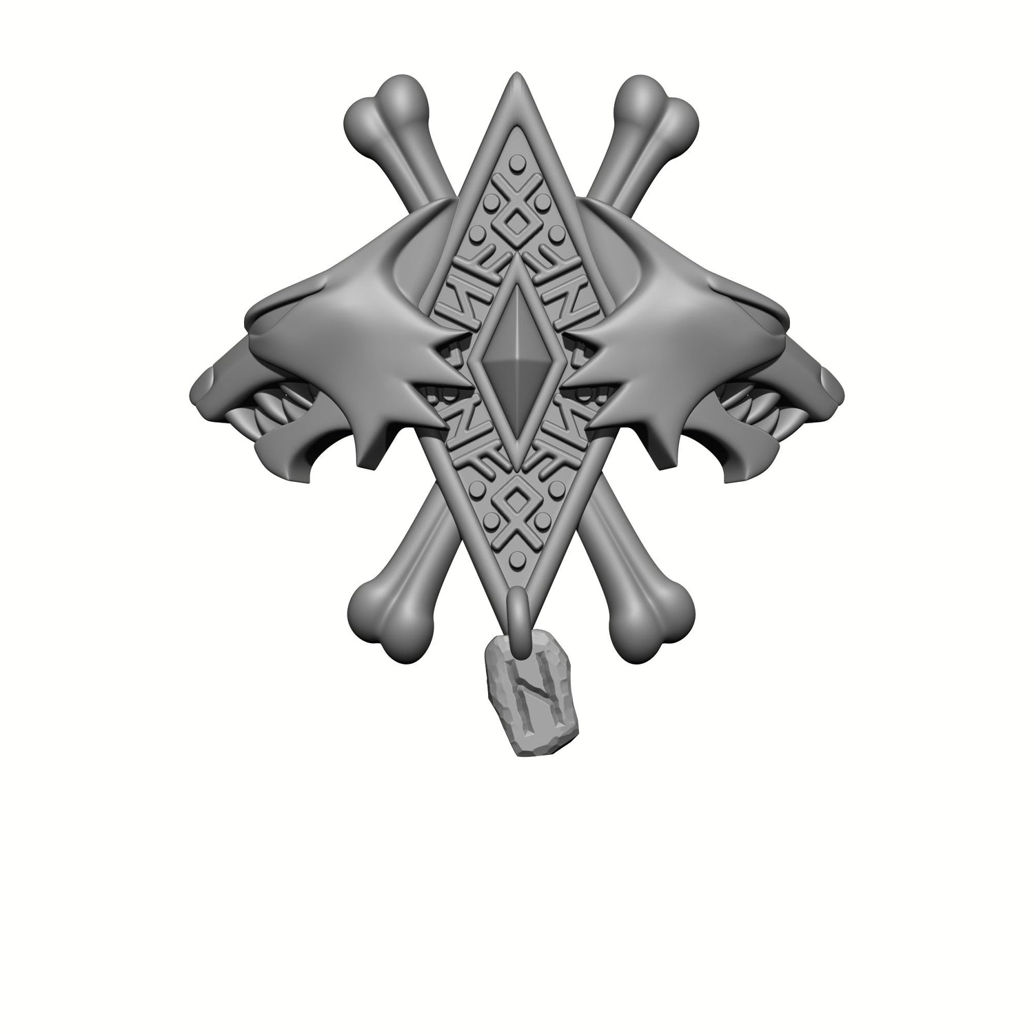 Space Wolves Iconography Two Wolves and Runes Shin Armor Decal Compatible with McFarlane Toys Space Marines by Fantasy World Games