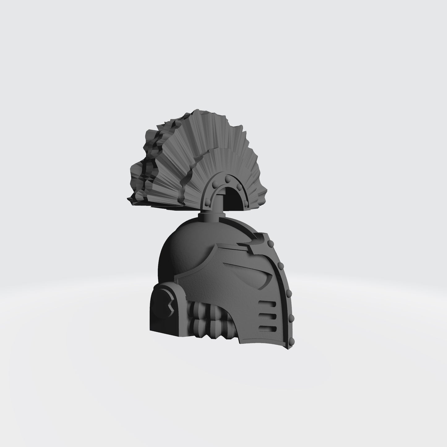 Emperors Children Chaos Marine Helmet McFarlane Space Marine Hedonistic Legion 30k Helmet with Plume