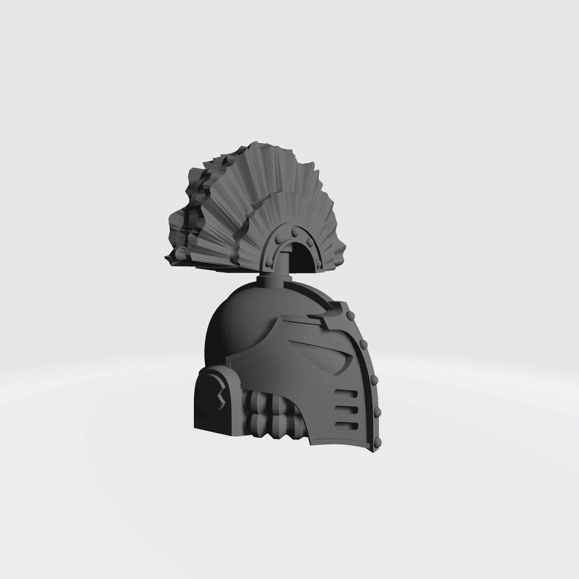 Emperors Children Chaos Marine Helmet McFarlane Space Marine Hedonistic Legion 30k Helmet with Plume