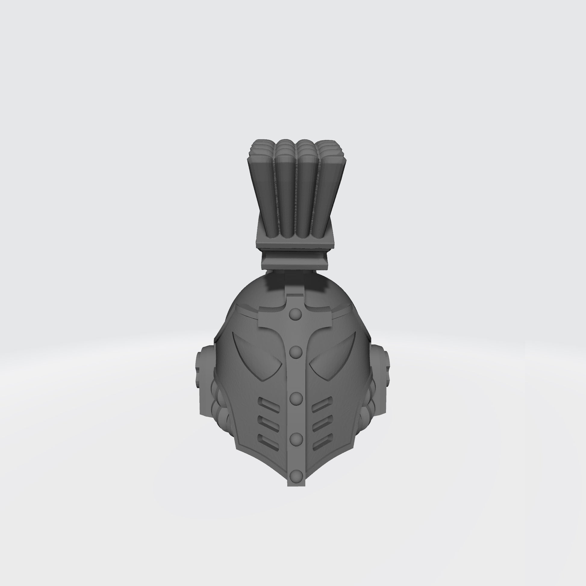 Emperor's Children 30k Helmet with Forward Plume compatible with McFarlane Toys Space Marine Action Figures