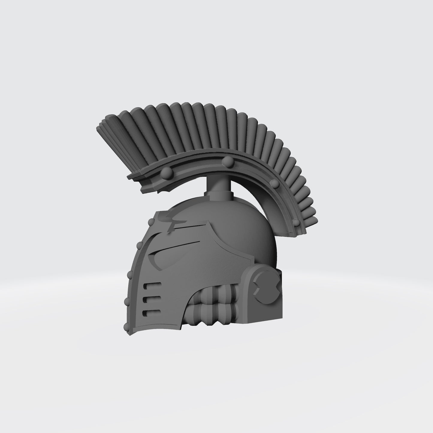 Emperor's Children 30k Helmet with Forward Plume compatible with McFarlane Toys Space Marine Action Figures