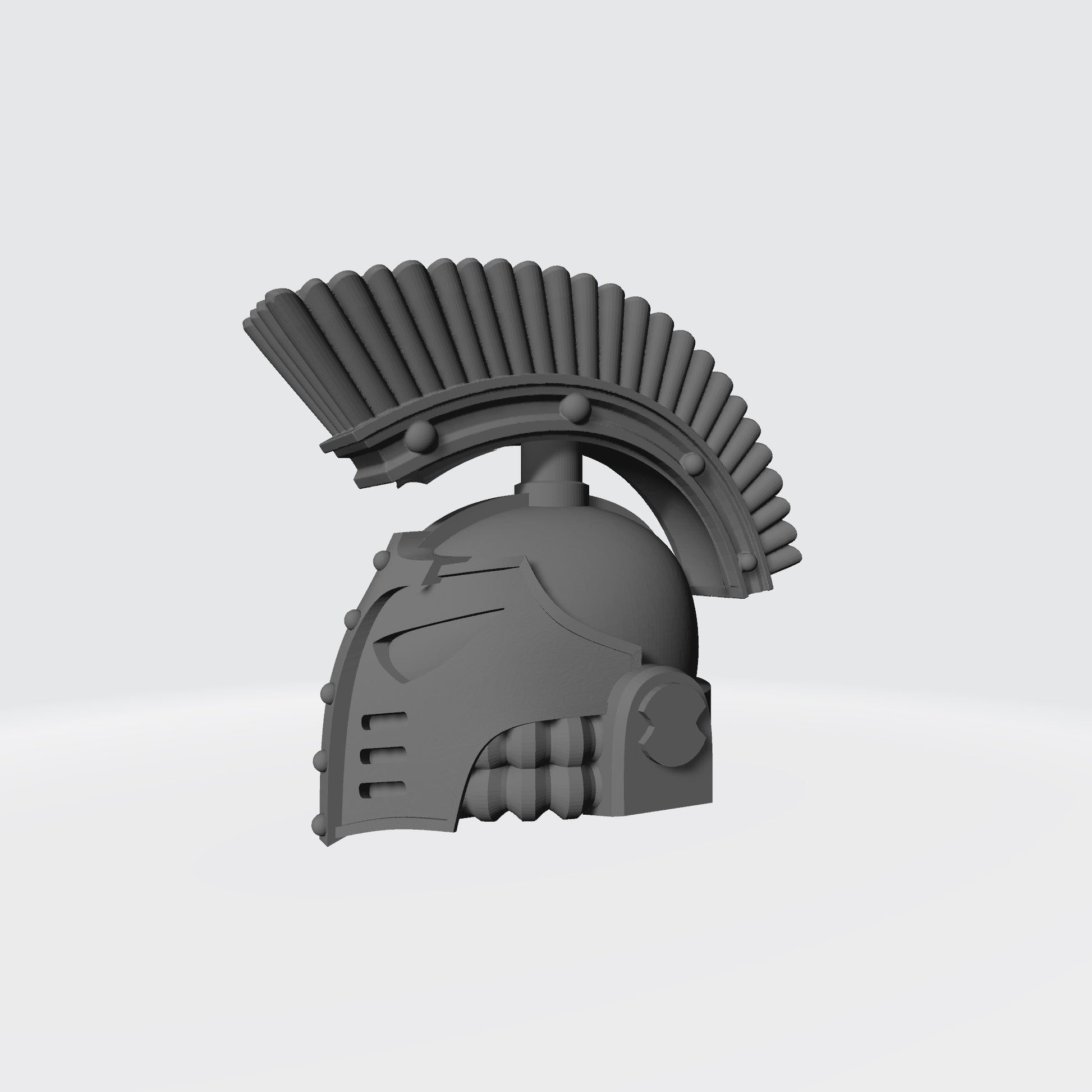Emperor's Children 30k Helmet with Forward Plume compatible with McFarlane Toys Space Marine Action Figures