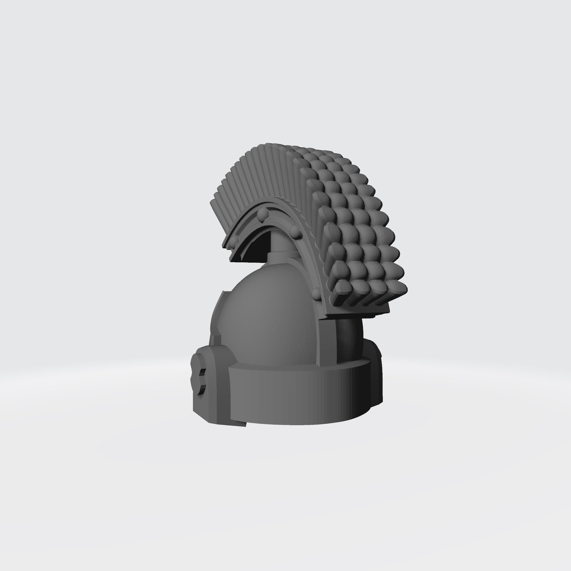 Emperor's Children 30k Helmet with Forward Plume compatible with McFarlane Toys Space Marine Action Figures