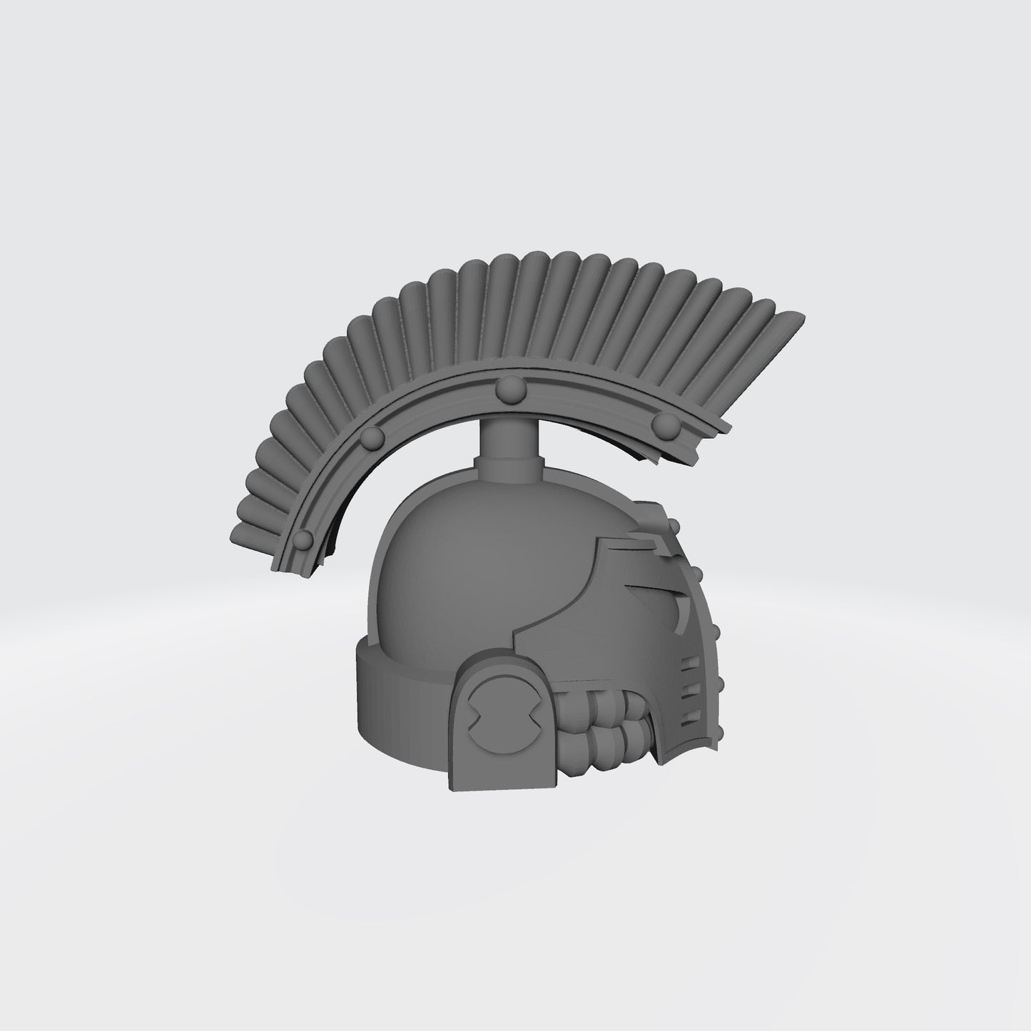 Emperor's Children 30k Helmet with Forward Plume compatible with McFarlane Toys Space Marine Action Figures