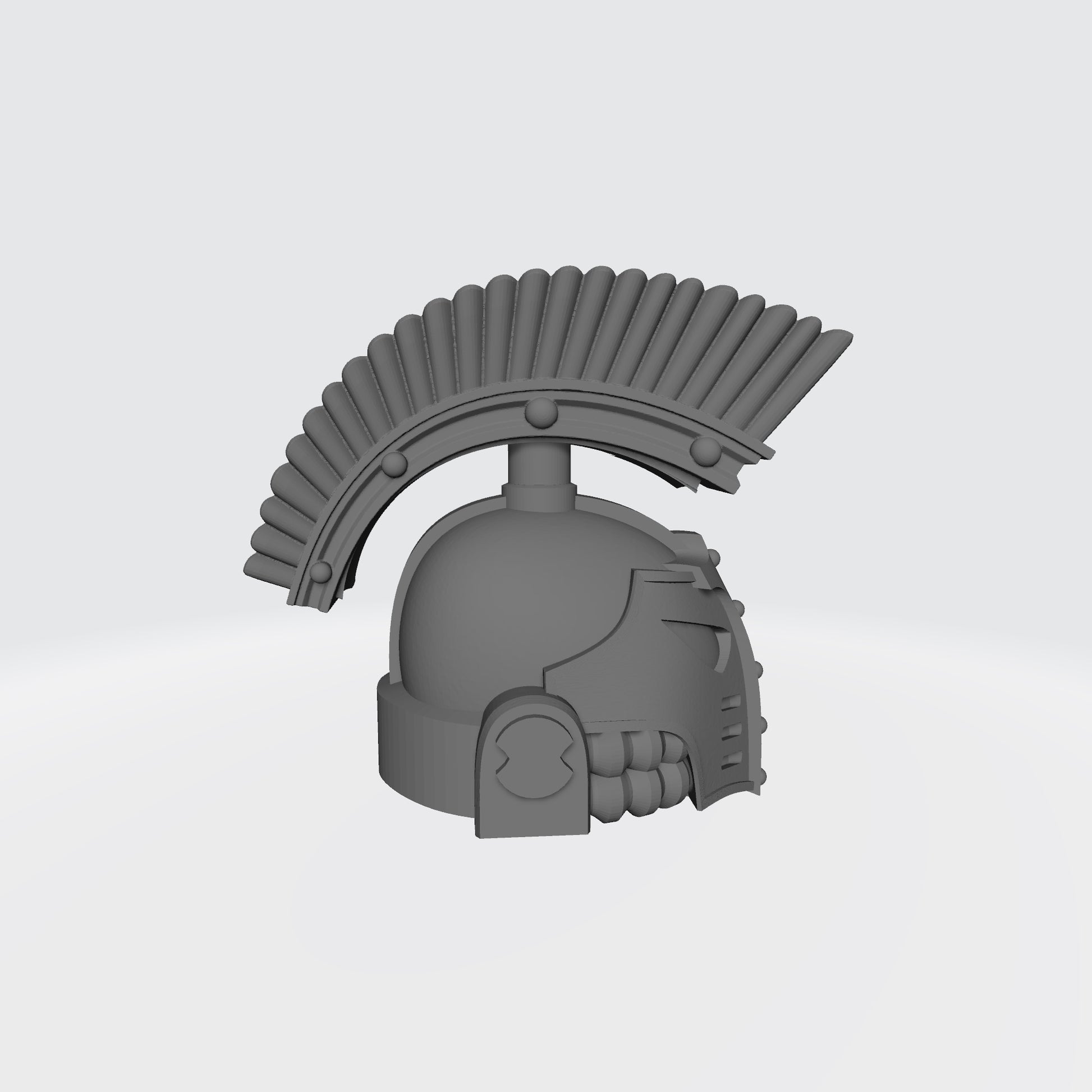 Emperor's Children 30k Helmet with Forward Plume compatible with McFarlane Toys Space Marine Action Figures