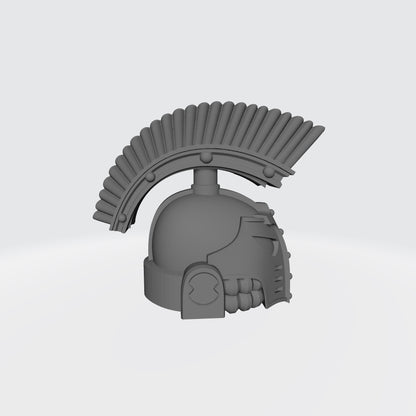 Emperor's Children 30k Helmet with Forward Plume compatible with McFarlane Toys Space Marine Action Figures
