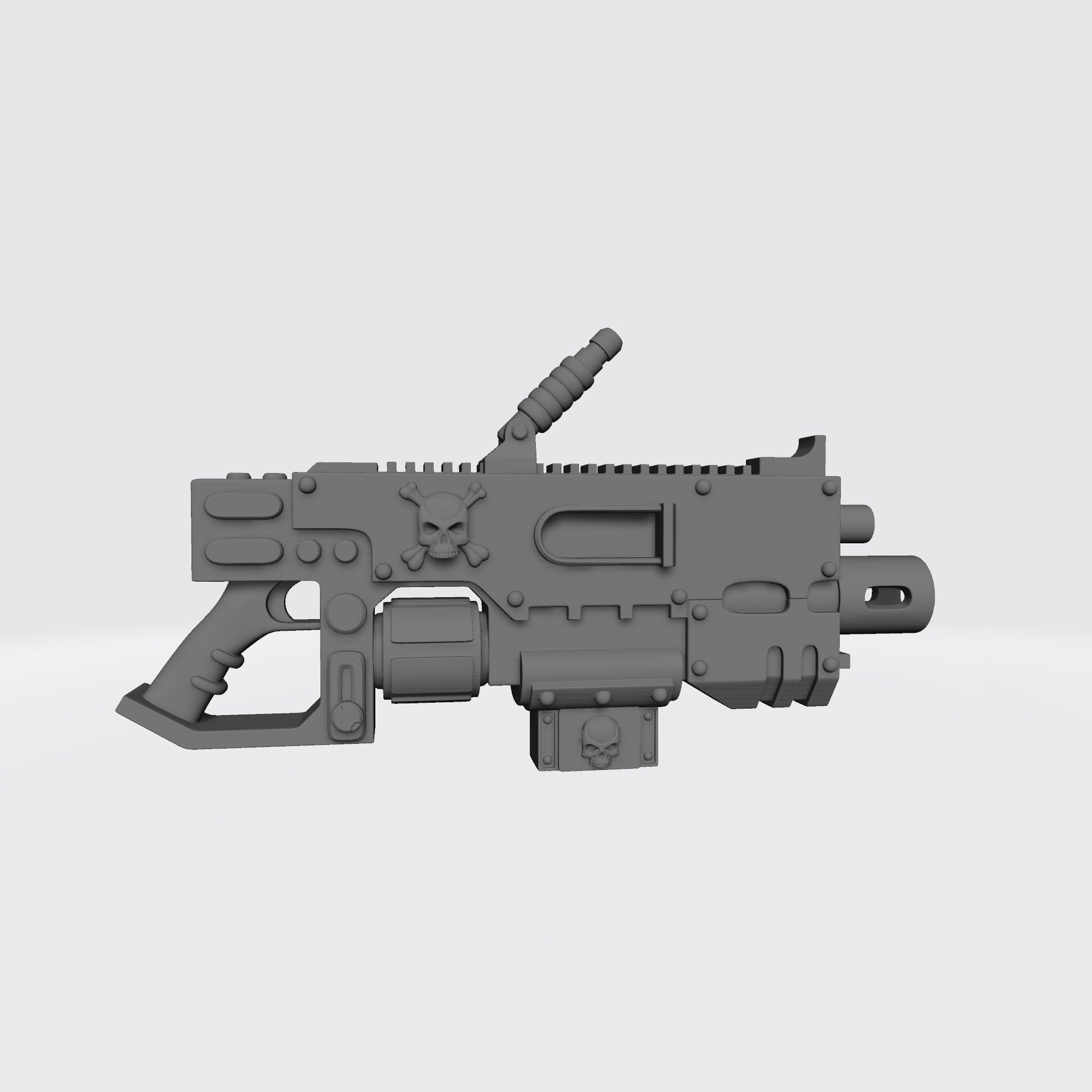 Weapon Heavy Bolter - Executer Cannon with Ammo Belt Connector compatible with McFarlane Toys Space Marines