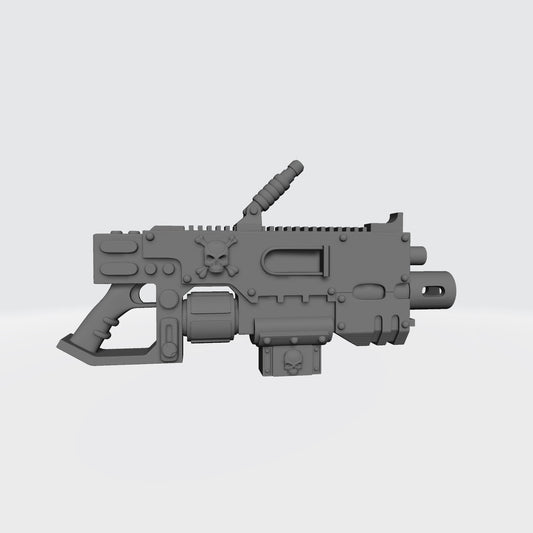 Weapon Heavy Bolter - Executer Cannon with Ammo Belt Connector compatible with McFarlane Toys Space Marines