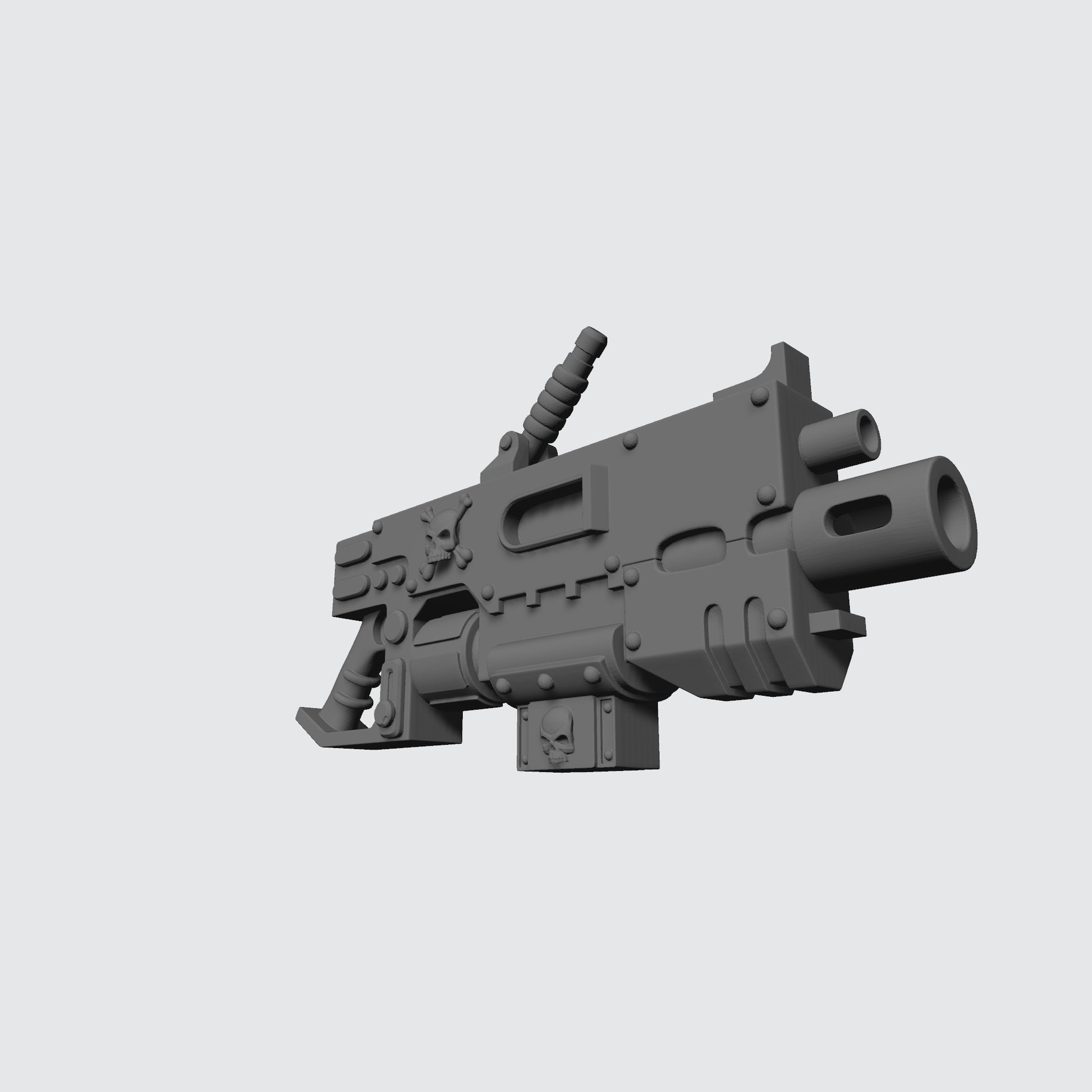 Weapon Heavy Bolter - Executer Cannon with Ammo Belt Connector compatible with McFarlane Toys Space Marines