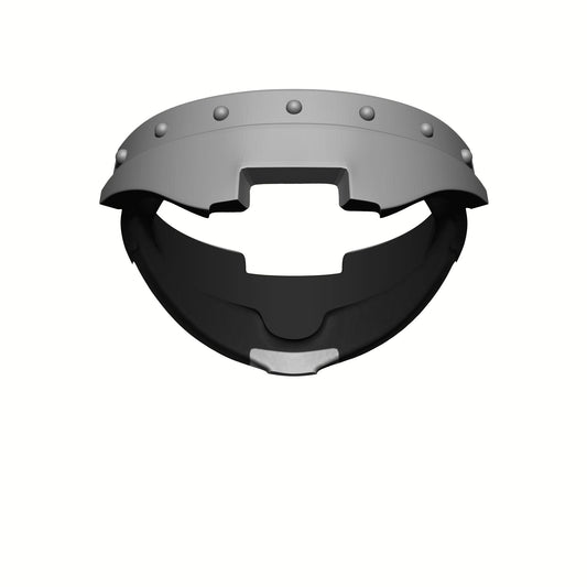 Back of the Armor - Gorget with Circular Grill and Rivets for McFarlane Space Marine Captain Gravis Armor
