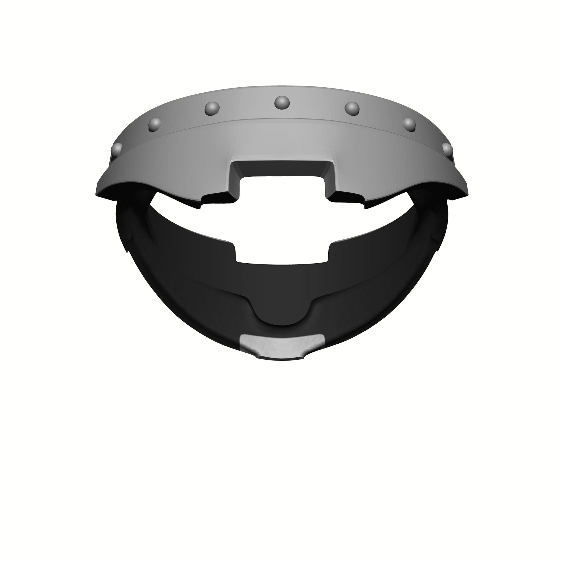 Back of the Armor - Gorget with Circular Grill and Rivets for McFarlane Space Marine Captain Gravis Armor