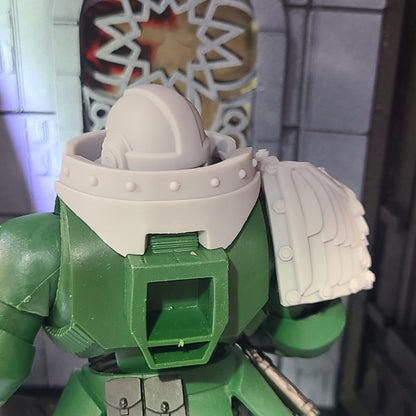 Gorget with Eagle and Rivets for McFarlane Toys Loyalist Marine Action Figures Custom Armor