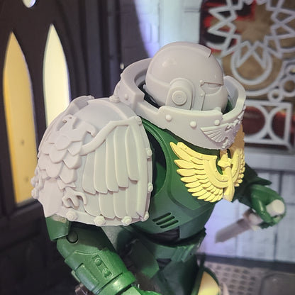 Gorget with Eagle and Rivets for McFarlane Toys Loyalist Marine Action Figures Custom Armor