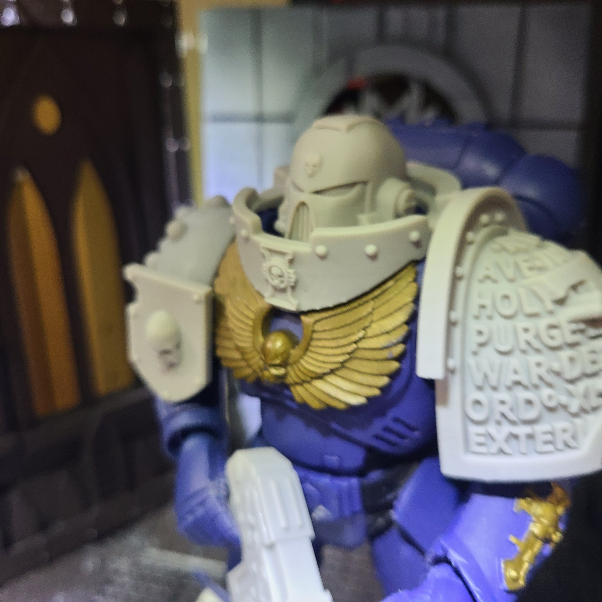 Deathwatch Gorget with Inquisition Icon for McFarlane Toys Loyalist Marine Action Figures