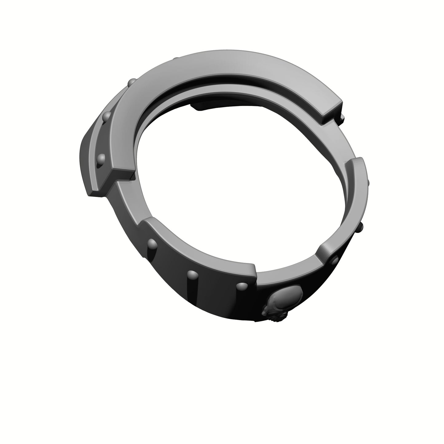 Gorget with Skull and Rivets for McFarlane Toys Loyalist Marine Action Figures Custom Armor