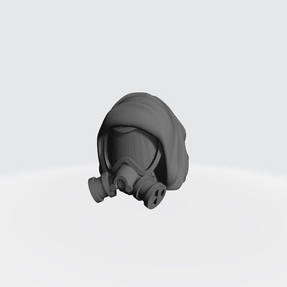 Armageddon Steel  Legion Head Swap with Hood and Gas mask for McFarlane Toys Action Figures 