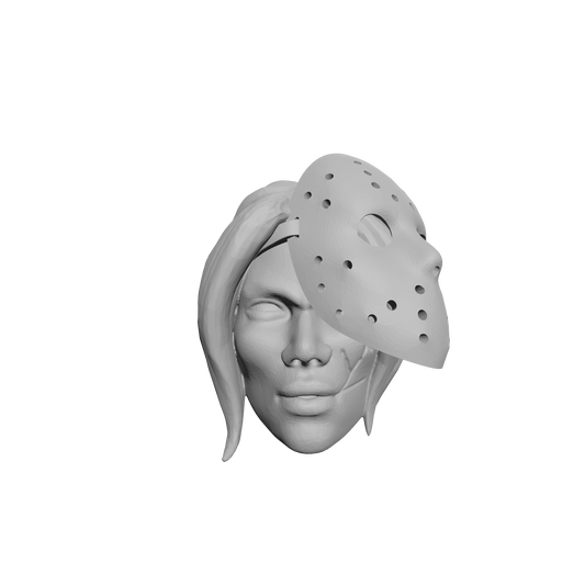Sisters of Battle Head with Jason Hockey Mask for McFarlane Toys Adepta Sororitas Battle Sister Action Figures Custom 1:12th Scale Head Swap