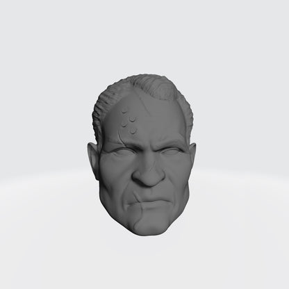 Ultramarine Lieutenant Titus Head Sculpt for McFarlane Toys Space Marine Action Figures from Space Marine 2