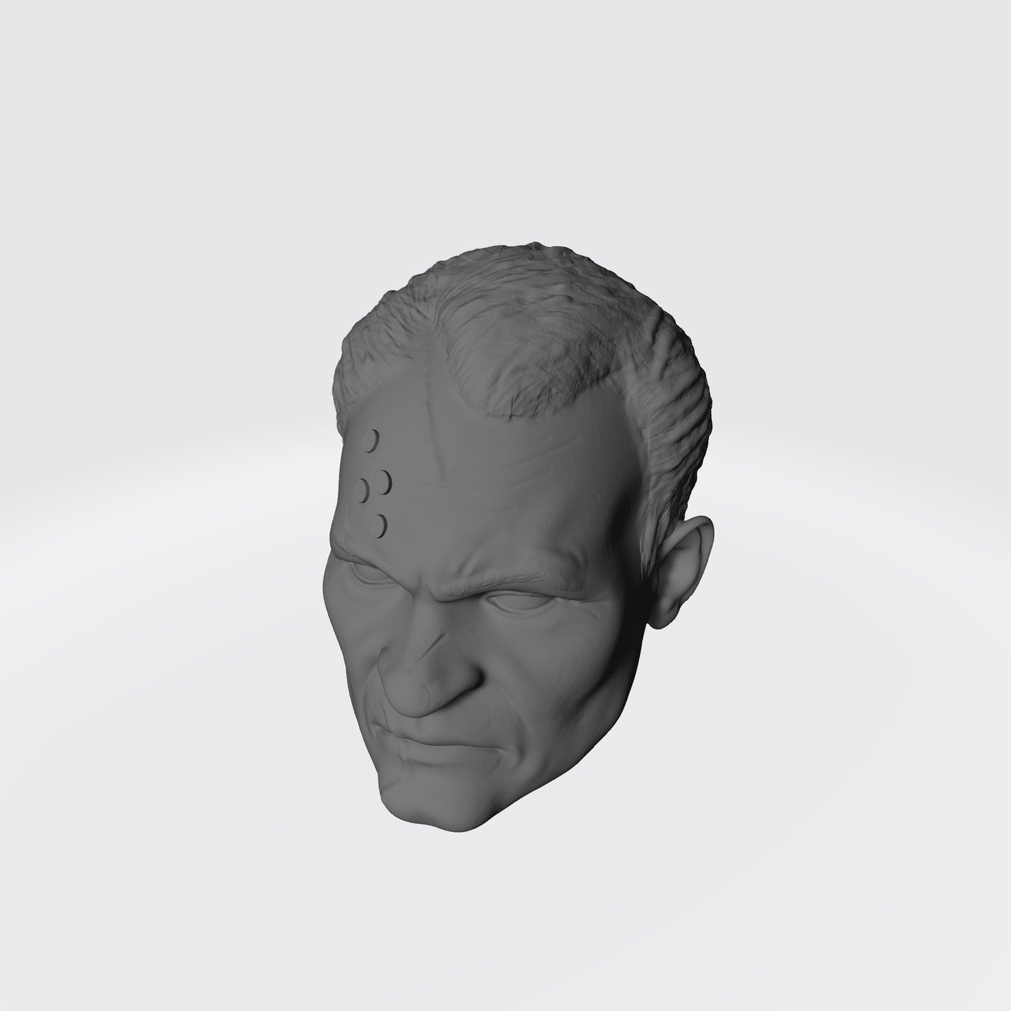 Ultramarine Lieutenant Titus Head Sculpt for McFarlane Toys Space Marine Action Figures from Space Marine 2