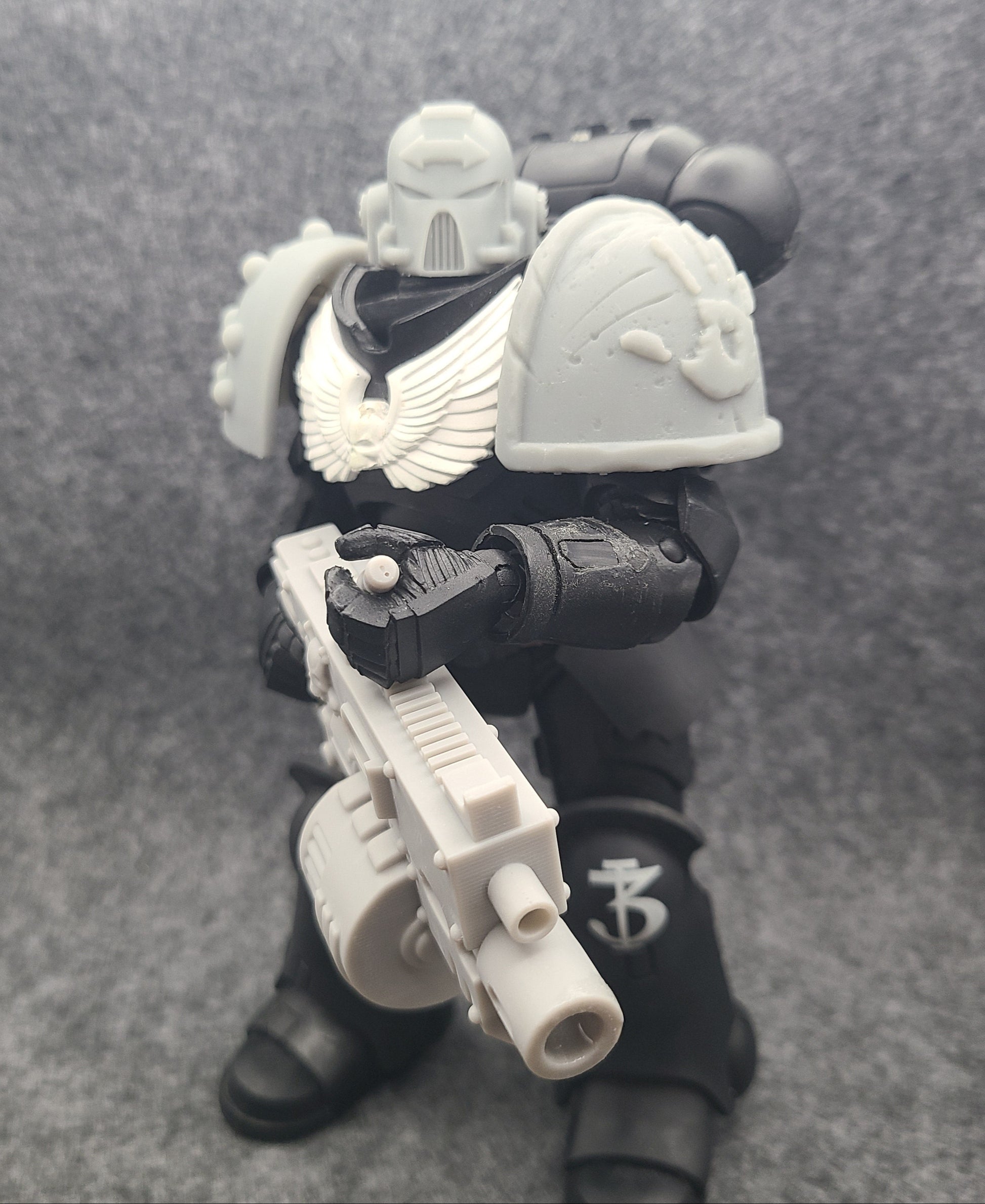 Custom Heavy Bolter - Executer Cannon with Drum for McFarlane Toys Battle Brother Action Figures