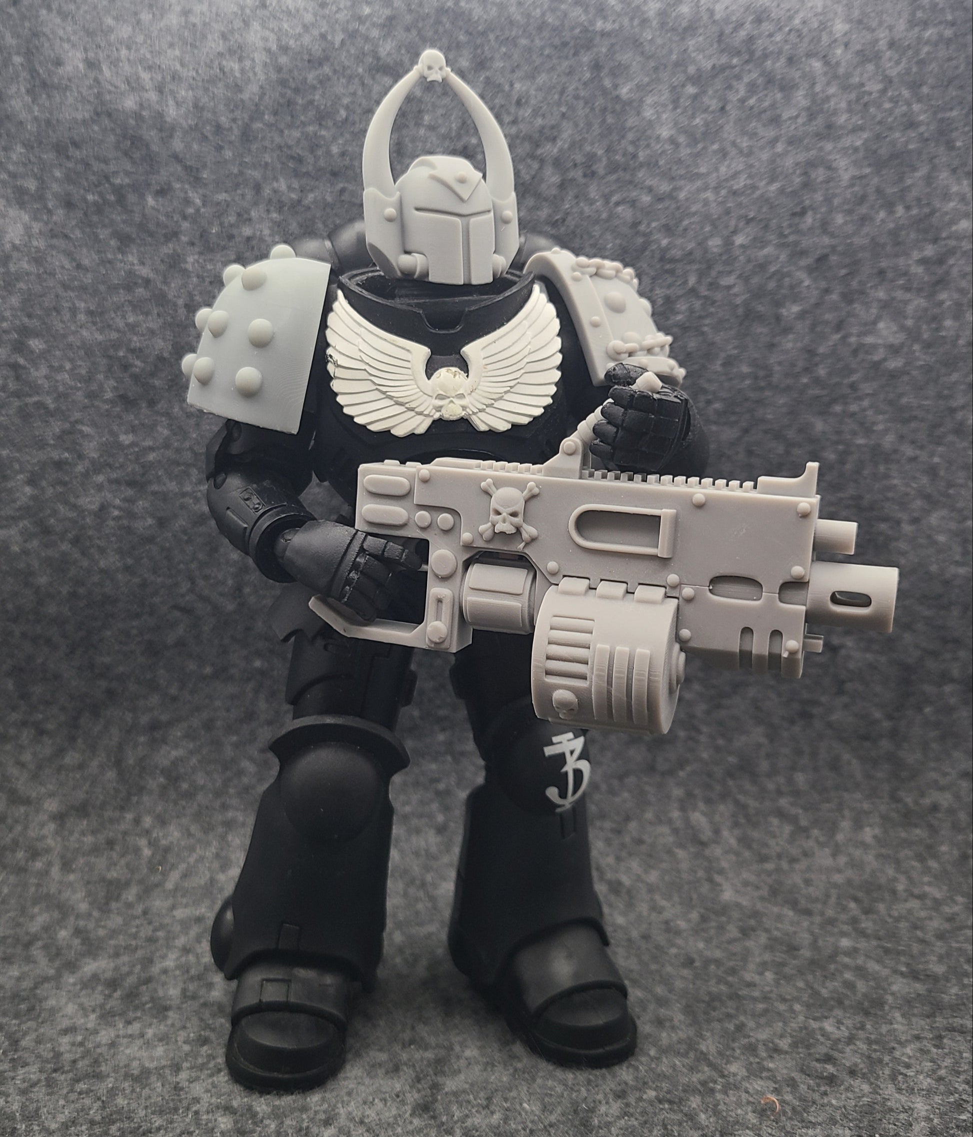Custom Heavy Bolter - Executer Cannon with Drum for McFarlane Toys Battle Brother Action Figures