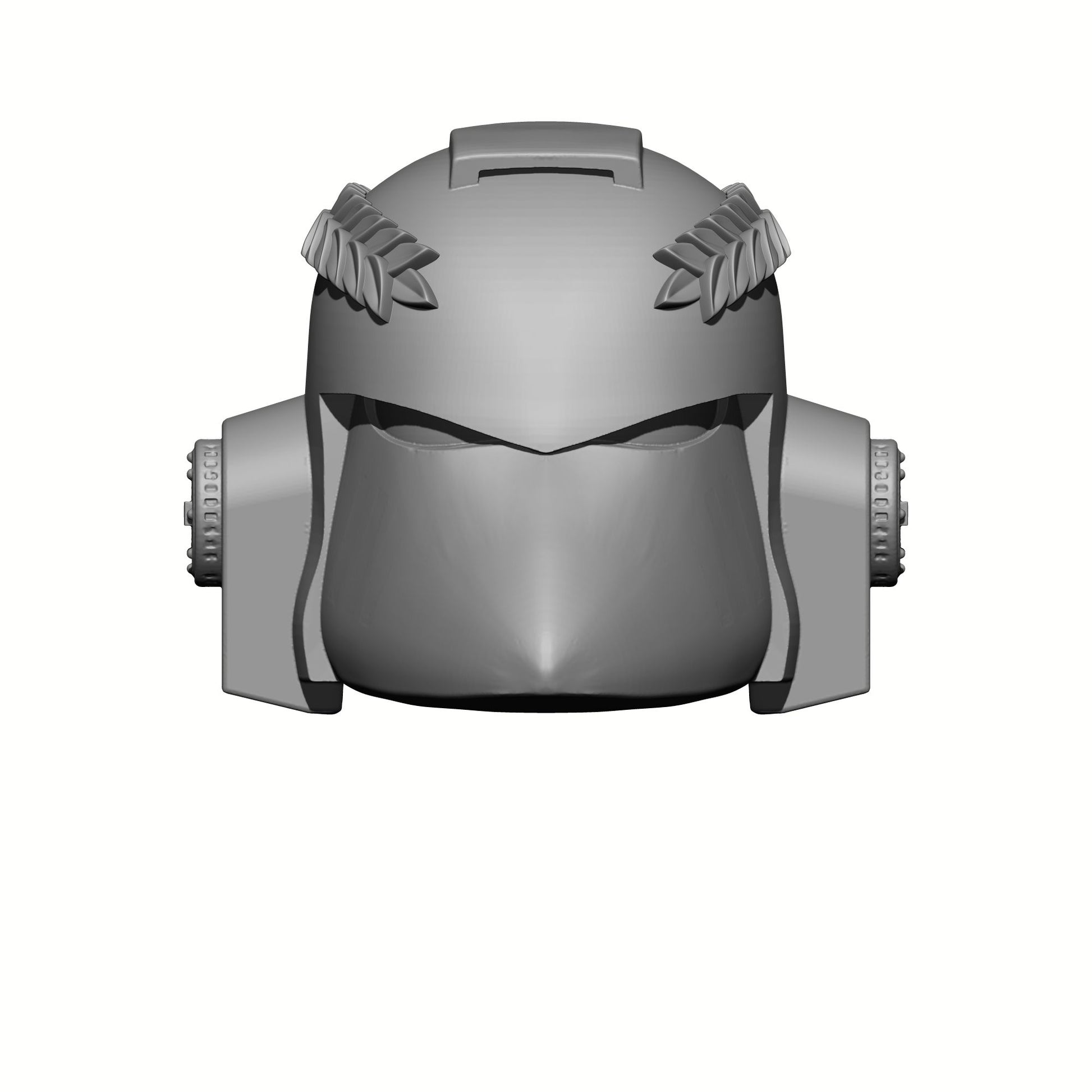 Raven Guard Chapter MKVI Helmet with Imperial Laurel Compatible with McFarlane Toys Space Marine Action Figures by Fantasy World Games