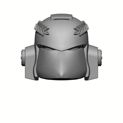 Raven Guard Chapter MKVI Helmet with Imperial Laurel Compatible with McFarlane Toys Space Marine Action Figures by Fantasy World Games
