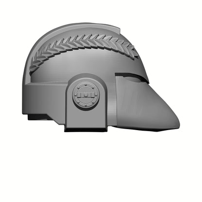 Retributors Chapter MKVI Helmet with Imperial Laurel Compatible with McFarlane Toys Space Marine Action Figures Right Profile