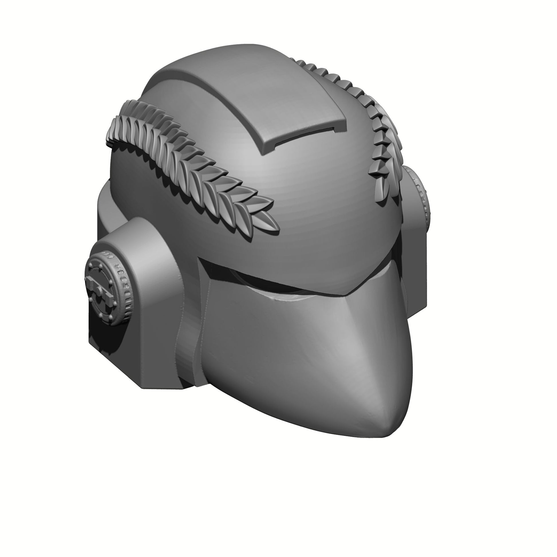 Retributors Chapter MKVI Helmet with Imperial Laurel Compatible with McFarlane Toys Space Marine Action Figures by Fantasy World Games