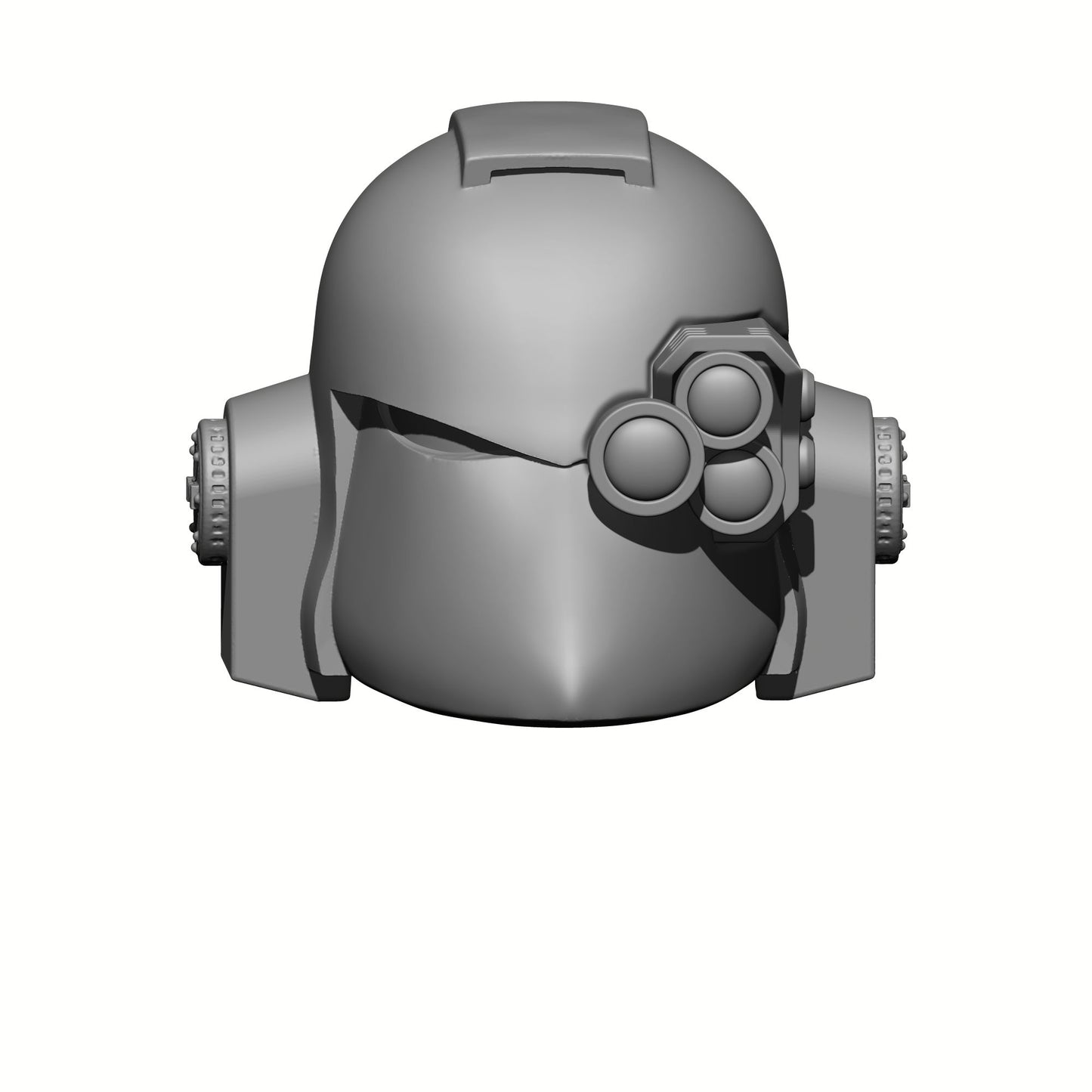 Techmarine Mark VI Helmet with Optics Compatible with McFarlane Toys Space Marine Action Figures by Fantasy World Games