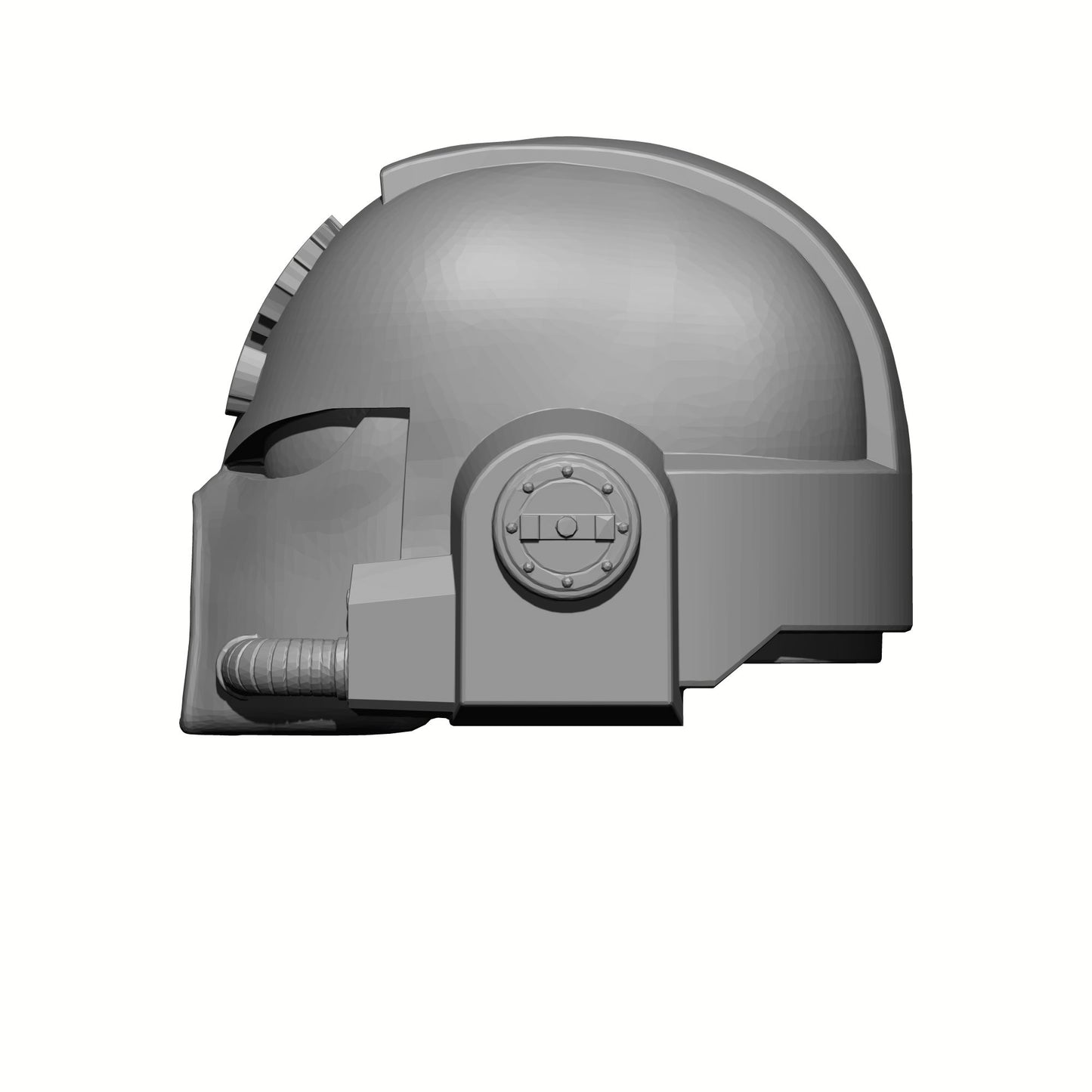 Emperor's Dragons Chapter Mark VII Helmet Compatible with McFarlane Toys Warhammer 40K 7" Space Marine Action Figures Left Side