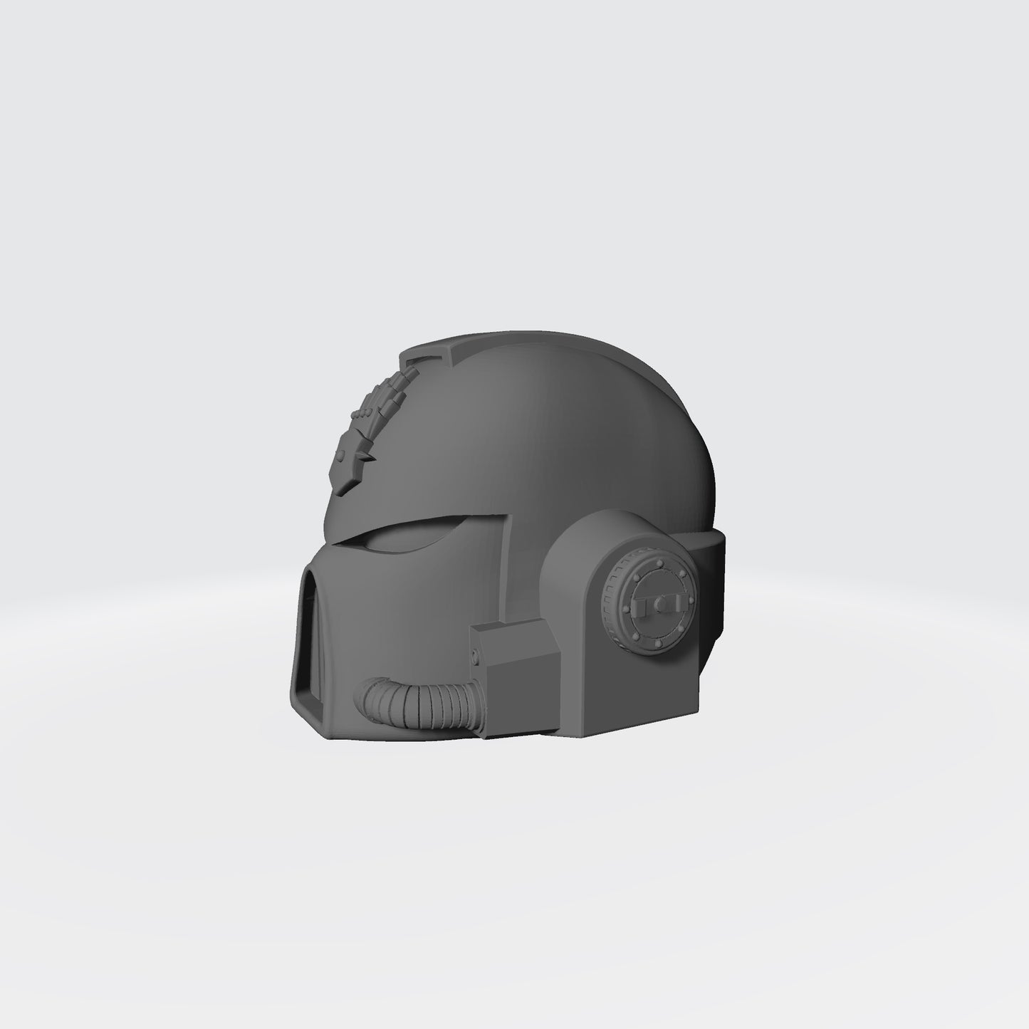 Space Marine Iron Hands Legion Mark VII Helmet for McFarlane Toys Space Marine Action Figures