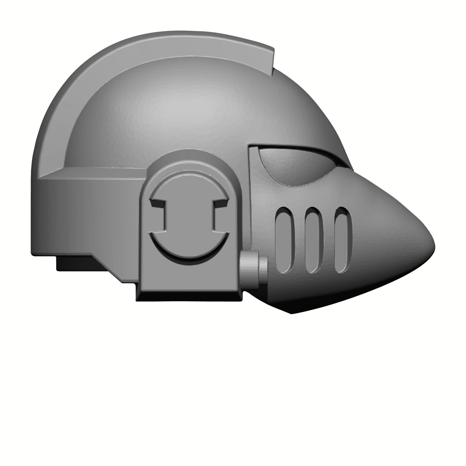 Raven Gaurd MKVI Helmet Compatible with McFarlane Toys Space Marine Action Figures Right Profile