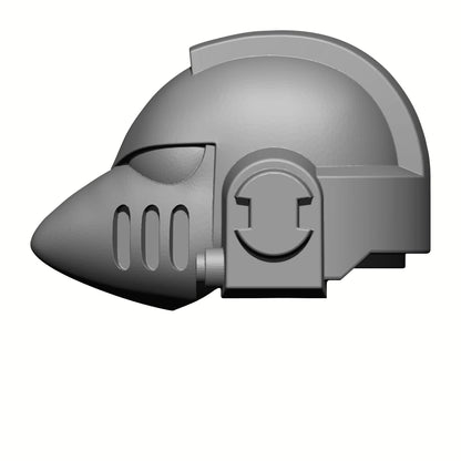 Raven Gaurd MKVI Helmet Compatible with McFarlane Toys Space Marine Action Figures Left Profile