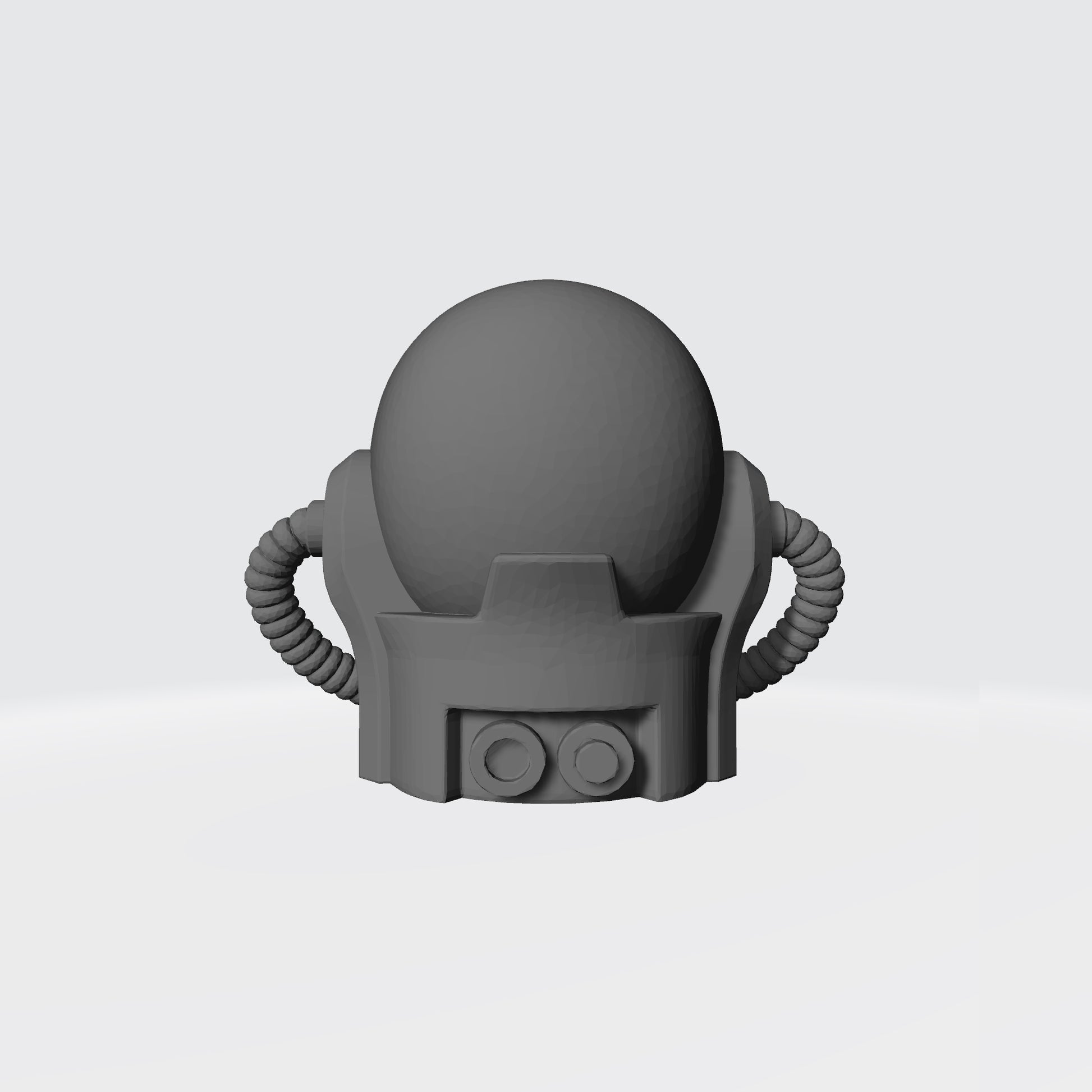 Space Marine Chaplain Skull Helmet with Hoses and Aquila for McFarlane Toys Grimdark Marine Action Figures