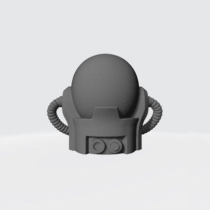 Space Marine Chaplain Skull Helmet with Hoses and Aquila for McFarlane Toys Grimdark Marine Action Figures